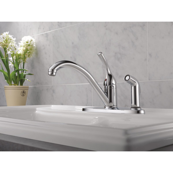 Delta Classic Kitchen Faucet with Side Spray & Reviews | Wayfair